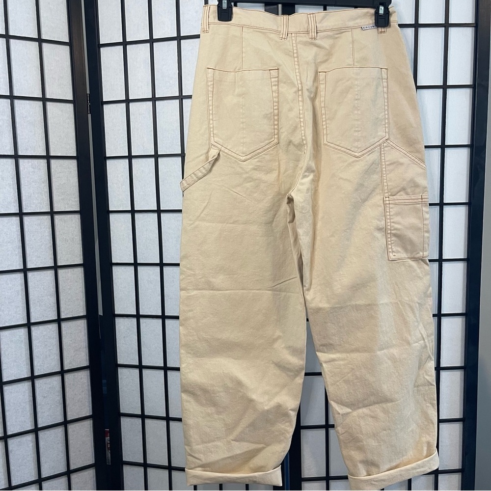 NWT Rip Curl Holiday Denim Pants in Khaki M - Picture 3 of 6